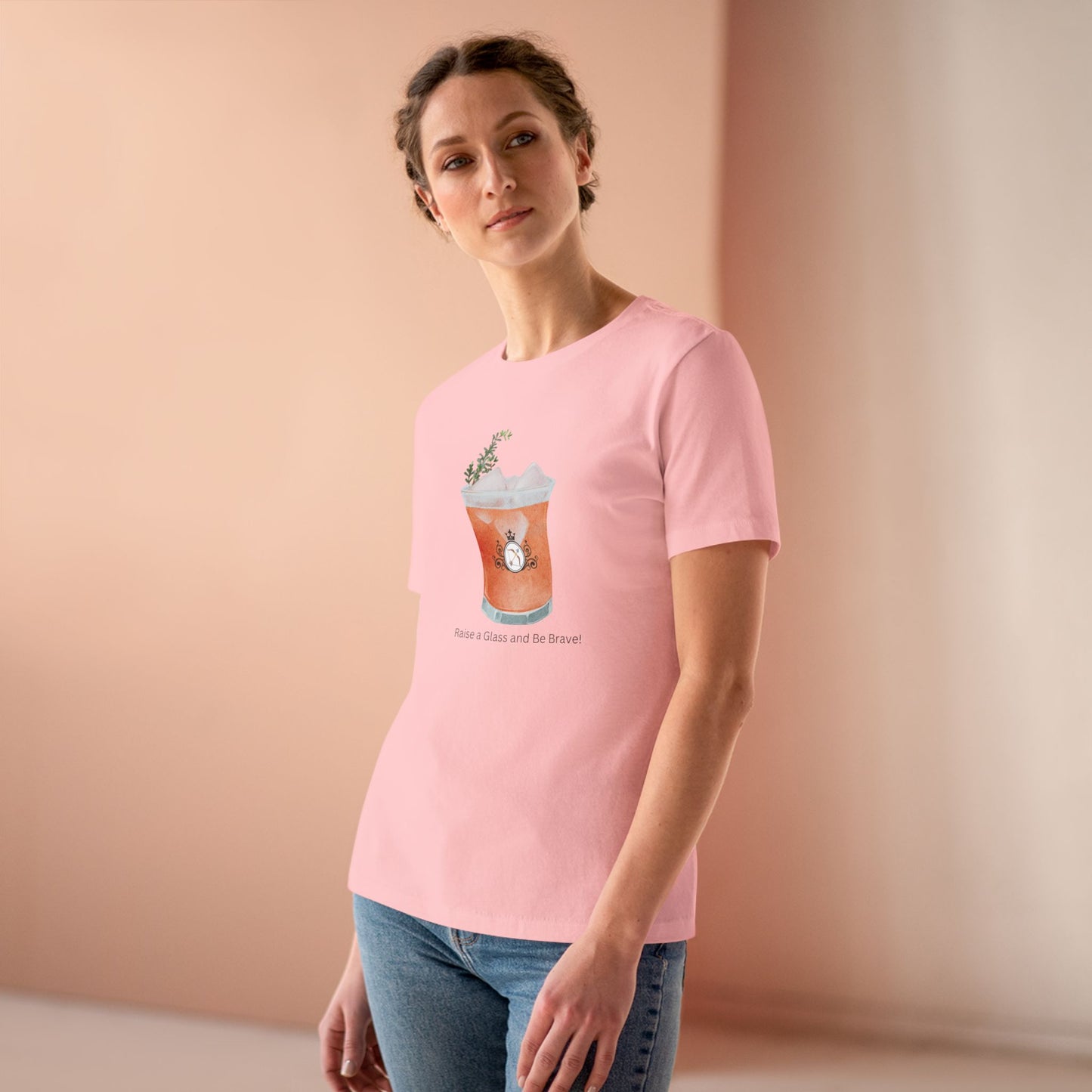 Brave Cocktail Shirt - Raise a Glass and Be Brave!
