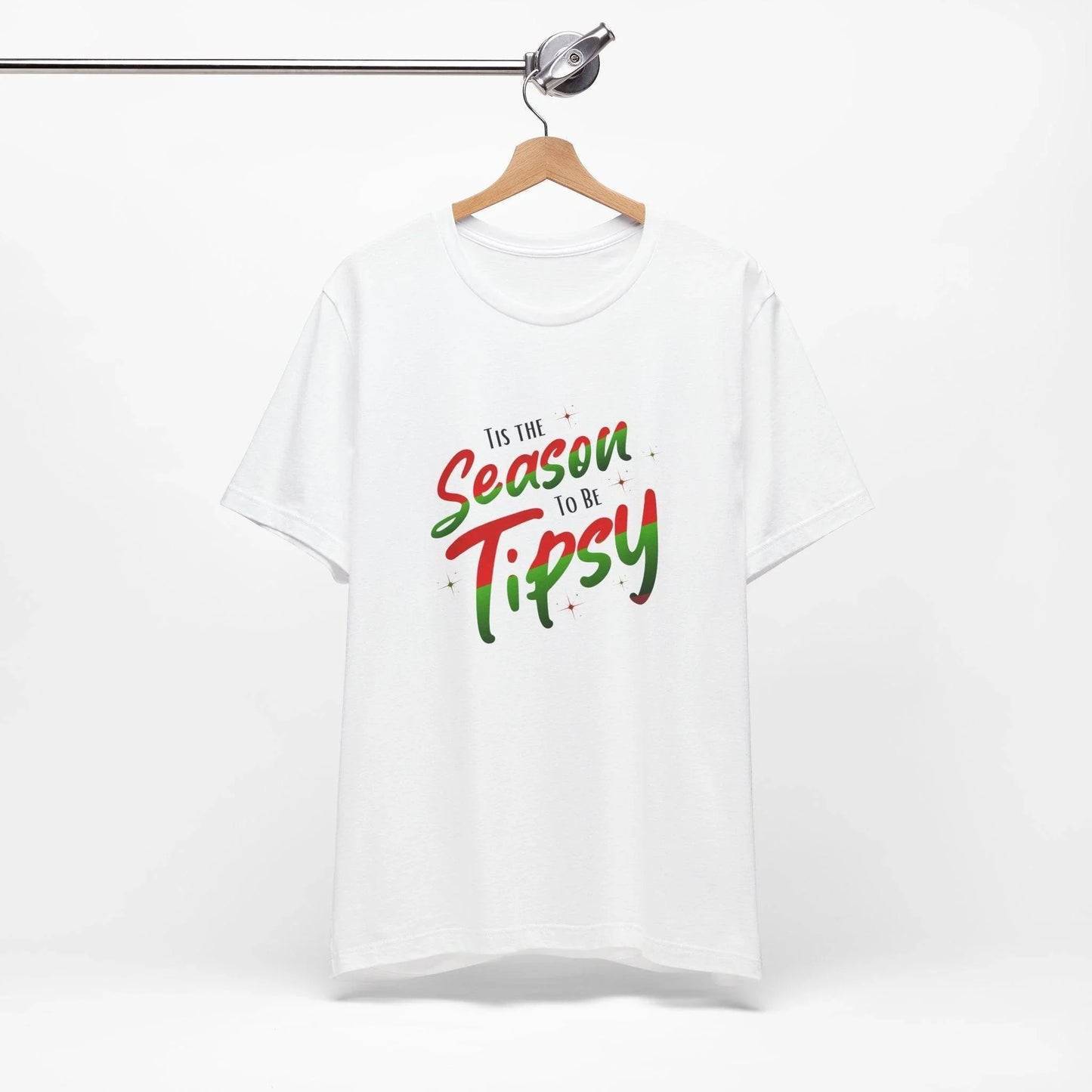 ✨ 'Tis the Season to be Tipsy 🎄 Unisex Jersey Tee 🎉 - Whippie's