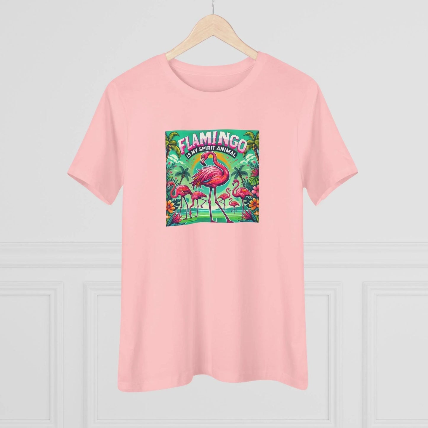 Flamingo is My Spirit Animal - Women's Softstyle Tee - Whippie's