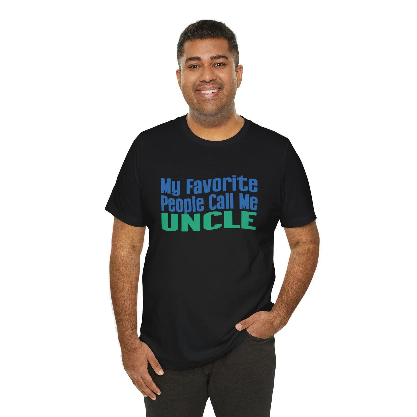 👨👦 My Favorite People Call Me UNCLE 💙 Unisex Tee ✨ The best uncles get promoted to favorite! - Whippie's