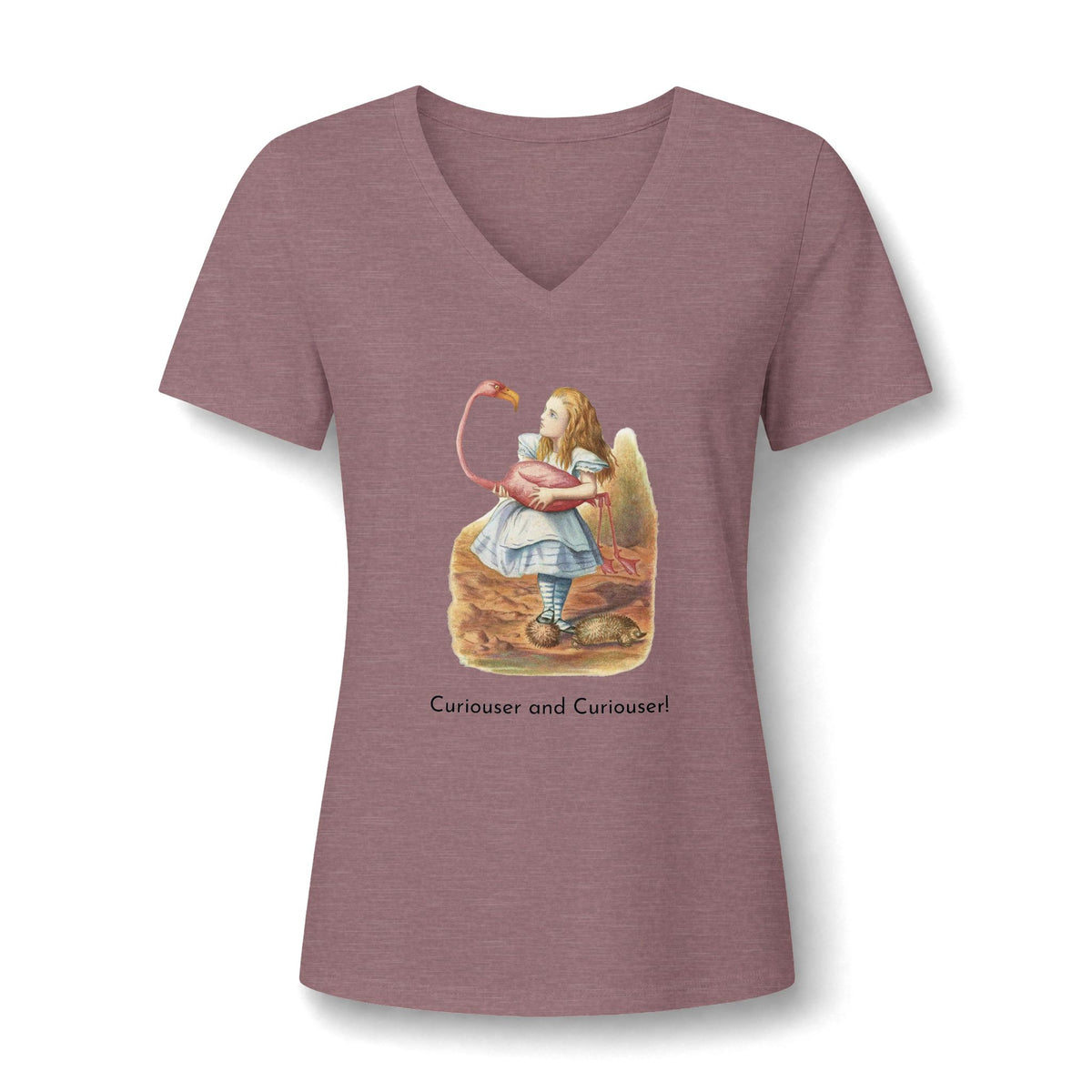 Alice in Wonderland T-Shirt | Flamingo Women’s V-Neck