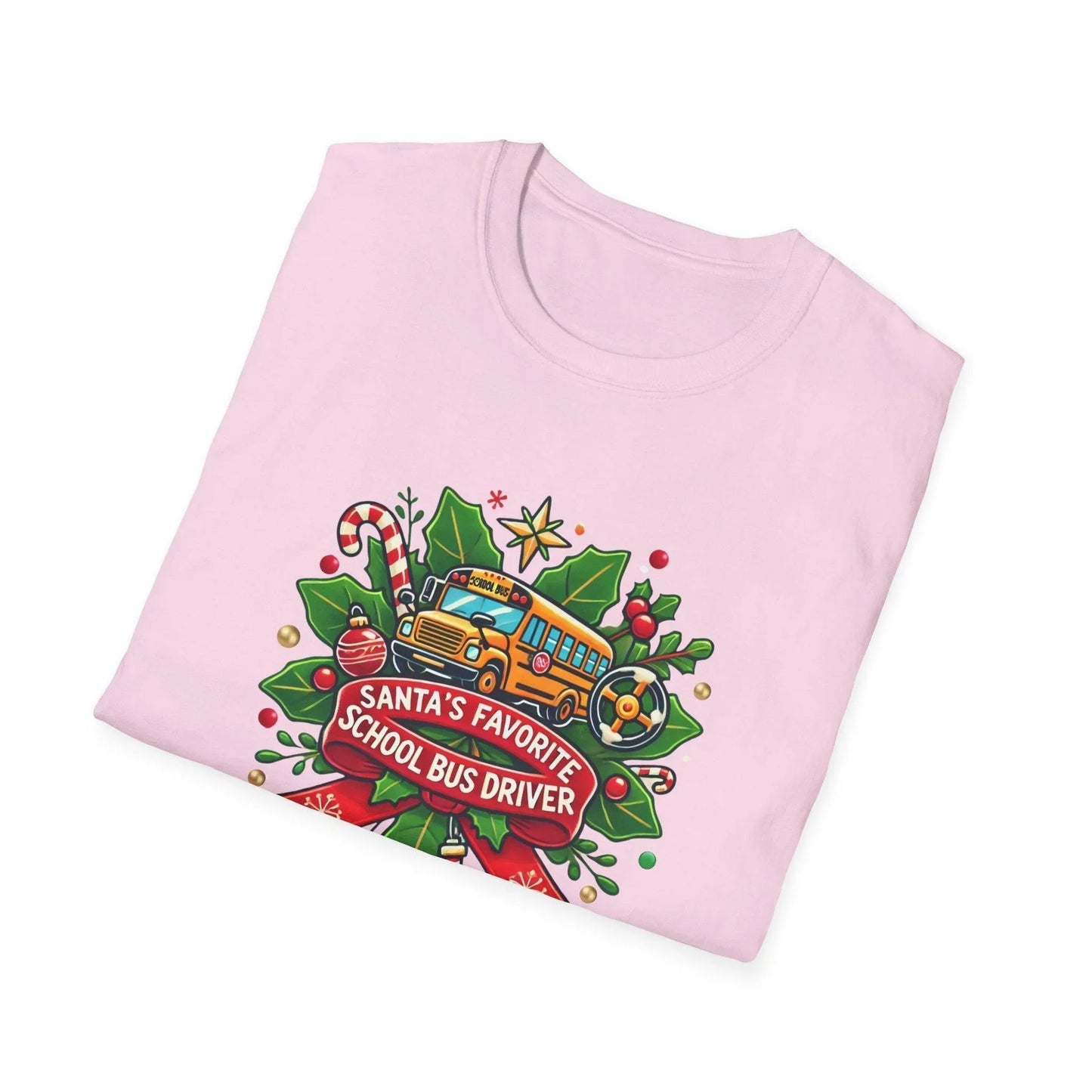 Santa's Favorite School Bus Driver Unisex Tee 🚌🎅 - Whippie's
