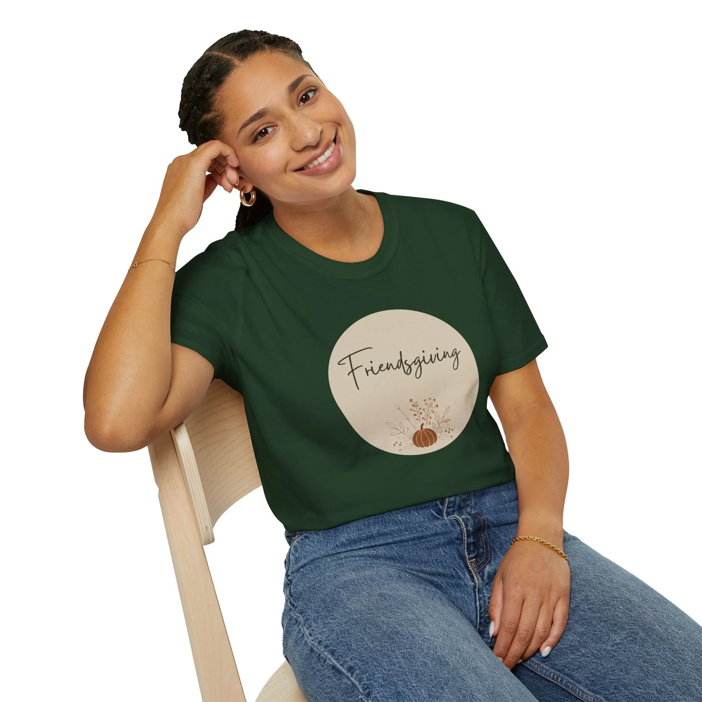 Friendsgiving Vibes: Gather & Give Thanks! Unisex Tee