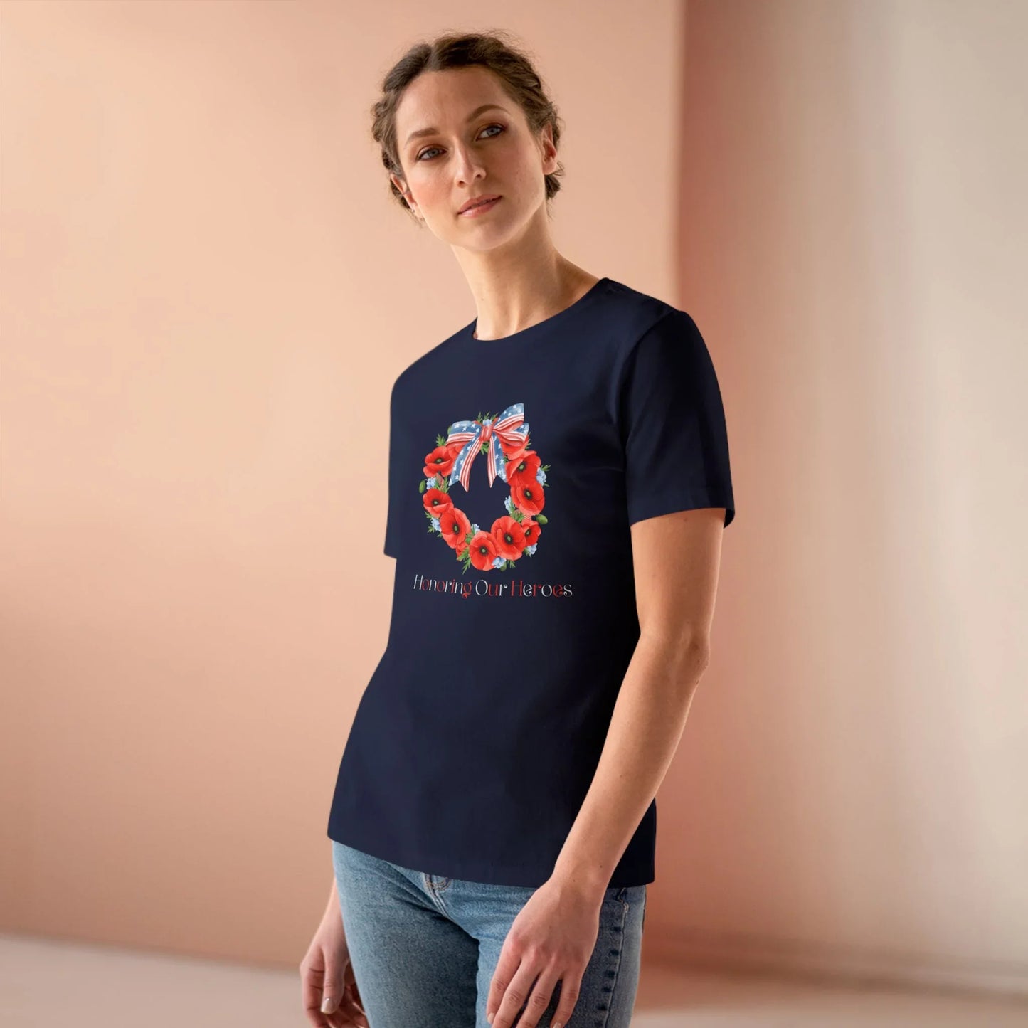 Memorial Day 'Honoring Our Heroes' Wreath - Women's Tee - Whippie's