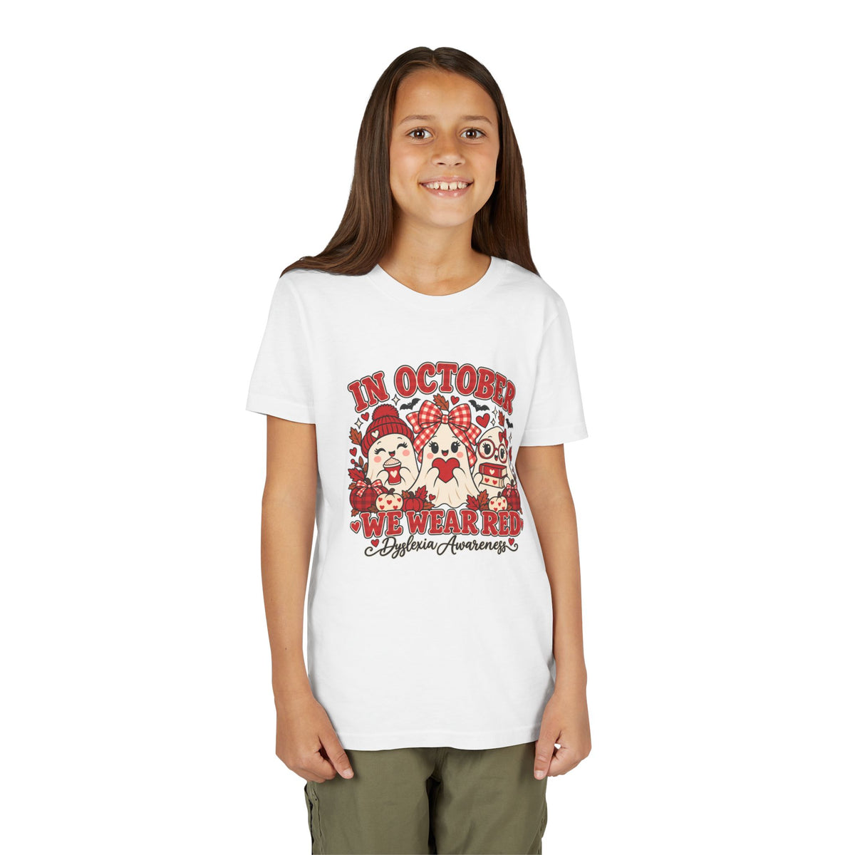 Dyslexia Awareness Shirt for Kids | Halloween Ghost Tee