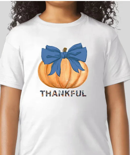 Thankful Pumpkin: Kids' Thanksgiving Thankful Tee
