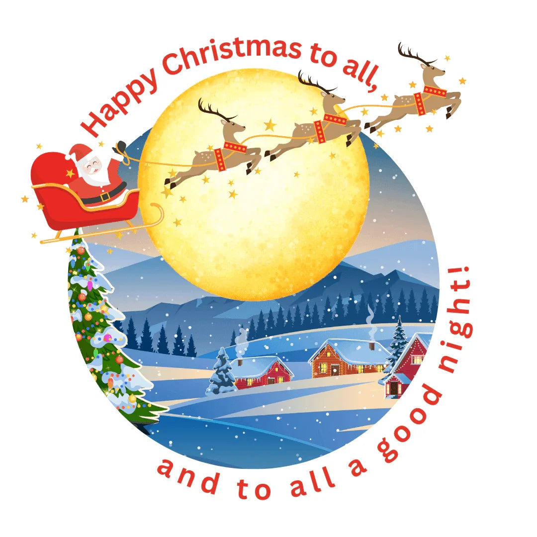 ๐
Happy Christmas to All! ๐ Unisex Fleece Sweatshirt โจ Wishing you a magical Christmas Eve! - Whippie's