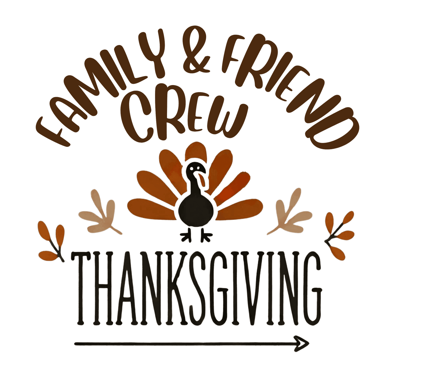 Thanksgiving Family & Friend Crew - Kids Softstyle Tee - Whippie's