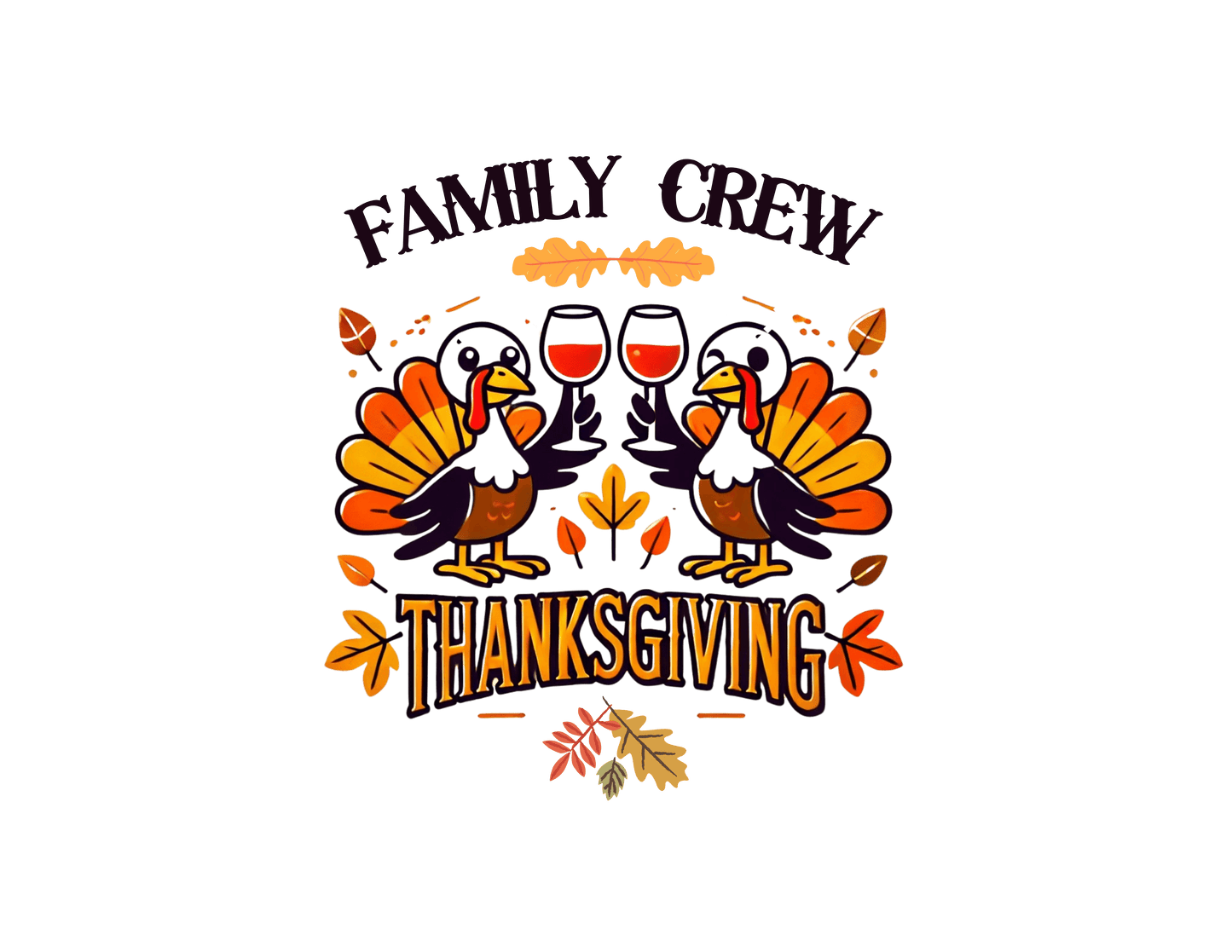 Thanksgiving Family Crew - Gobble 'Til You Wobble with Your Favorite Crew! š¦š Unisex T-Shirt - Whippie's