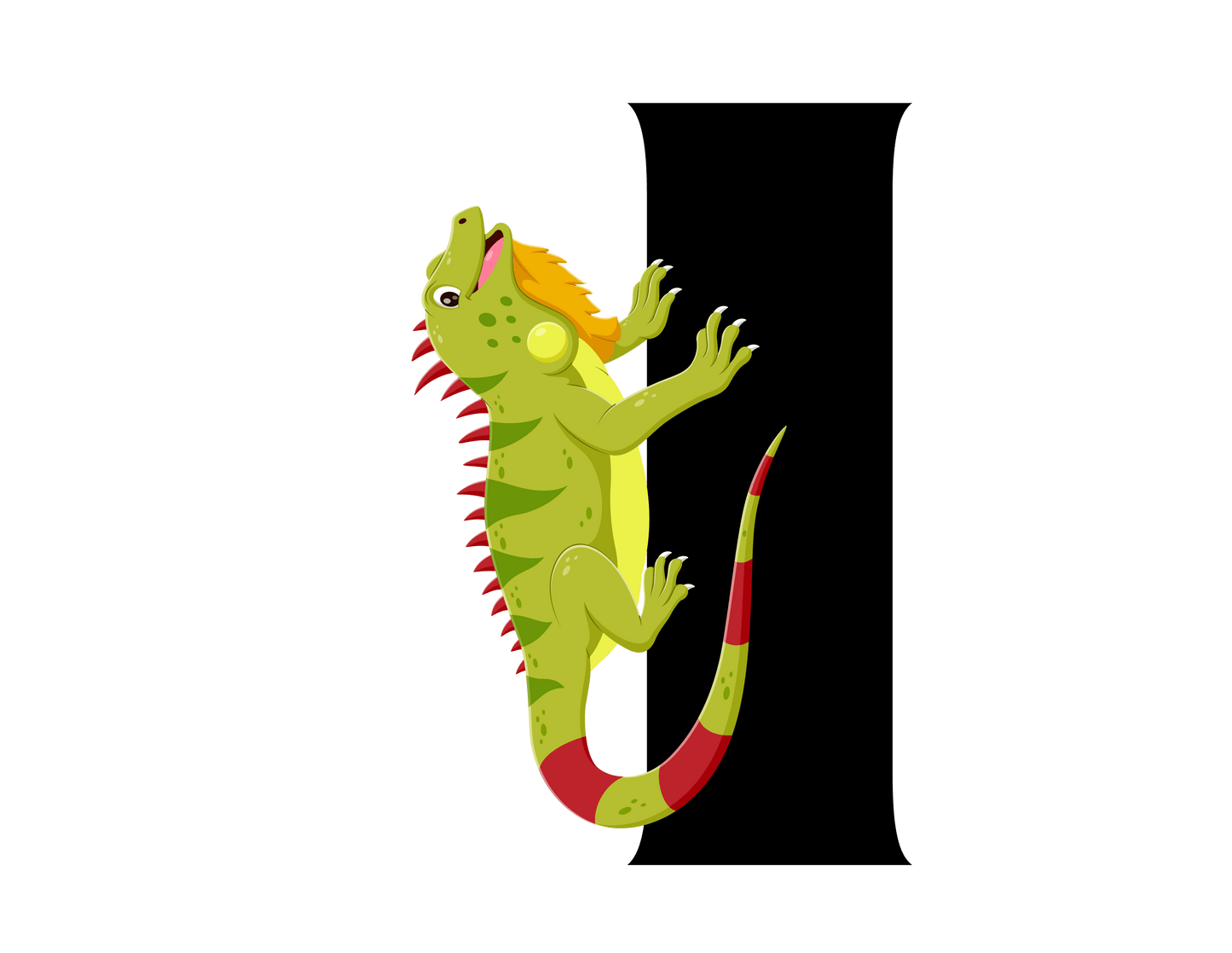 Alphabet Adventures: Letter I - Incredible Iguana Baby Onesie I is for Incredible Iguana! - Whippie's