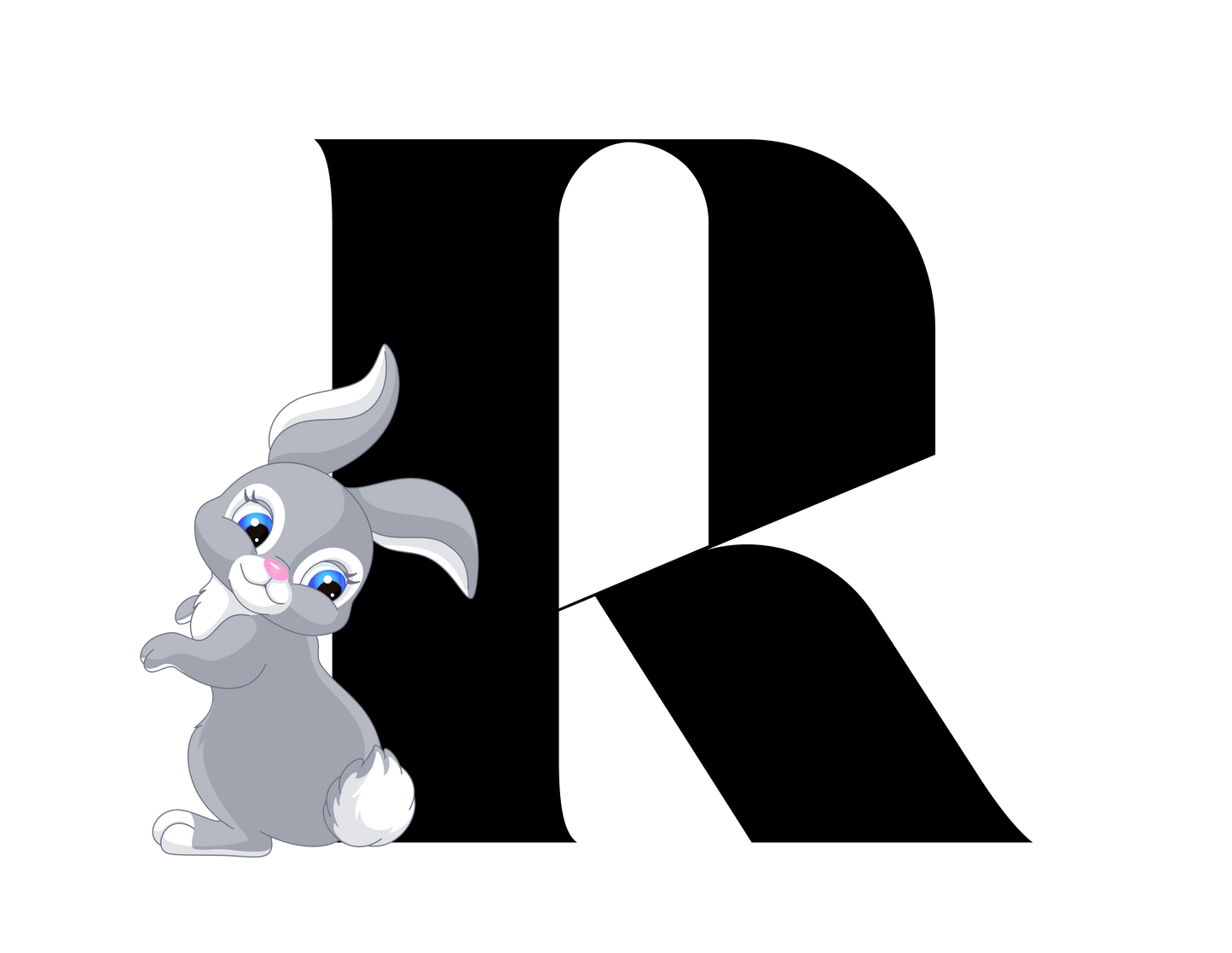 Alphabet Adventures: Letter R - Rad Rabbit Baby Onesie R is for Rad Rabbit! - Whippie's