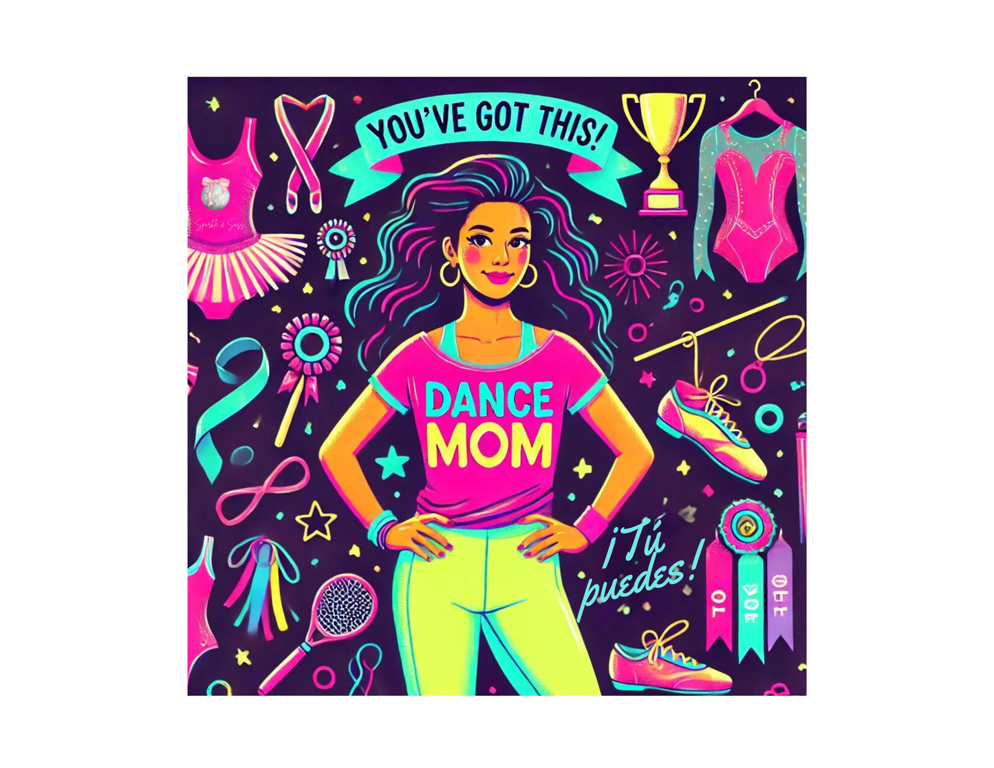 Dance Mom: You've Got This - Latina Mom Flowy Racerback Tank - Whippie's