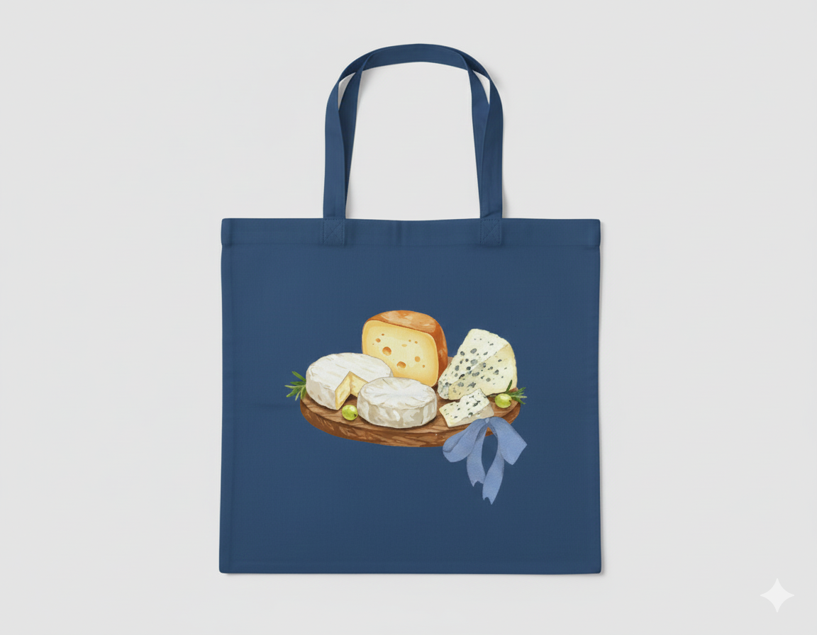 Cheese Tote Bag | Organic Market Tote