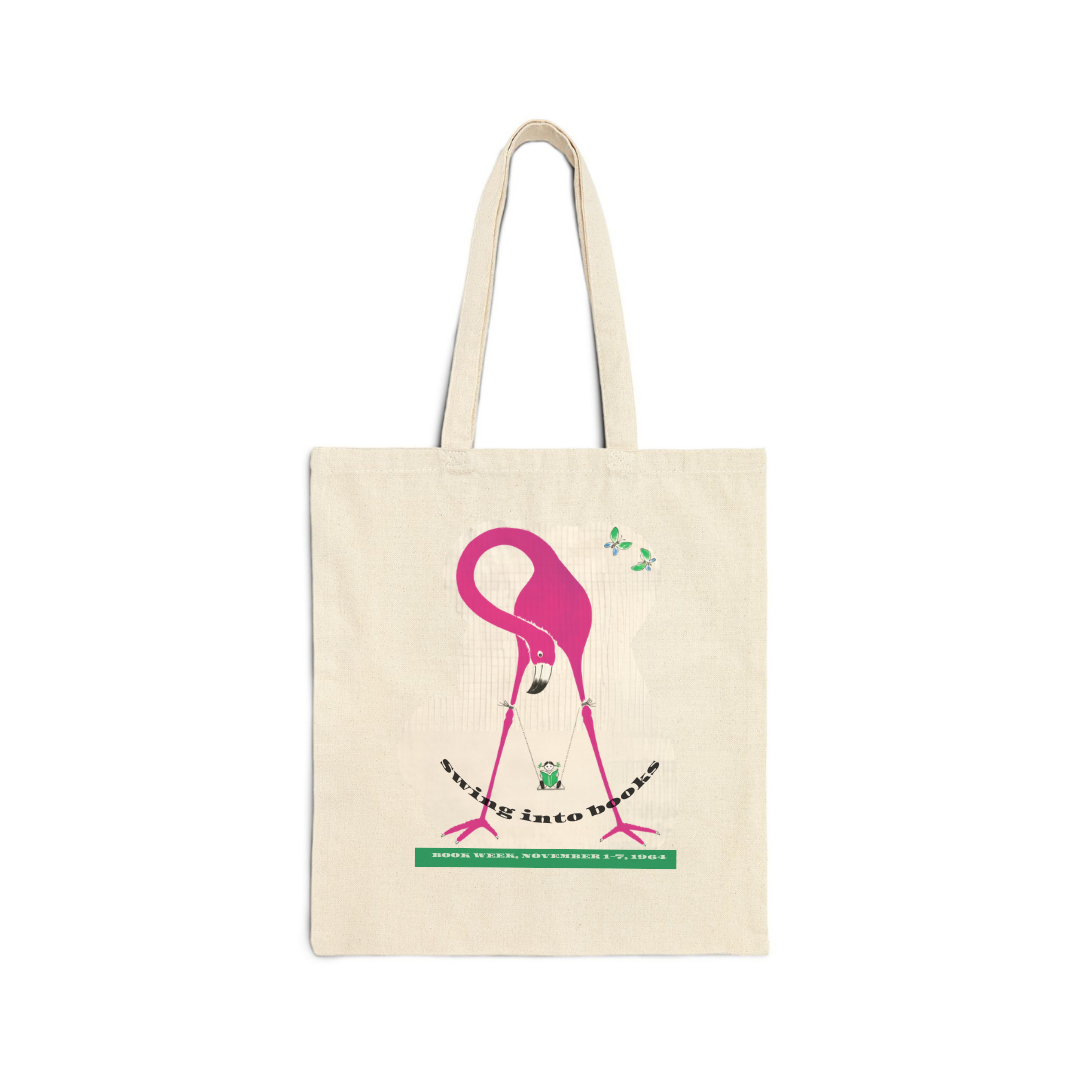 Swing into Books Retro Book Tote Bag (1964)