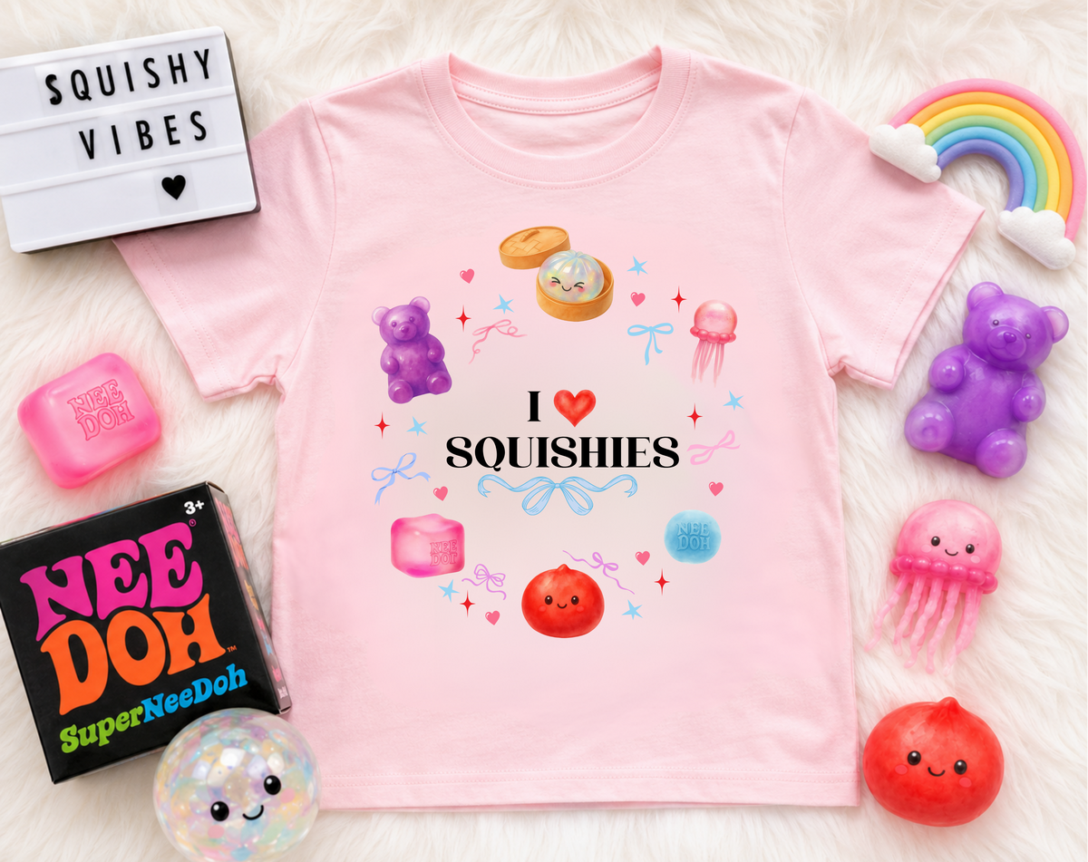 Squishies Shirt for Girls | I Love Squishies Youth Tee