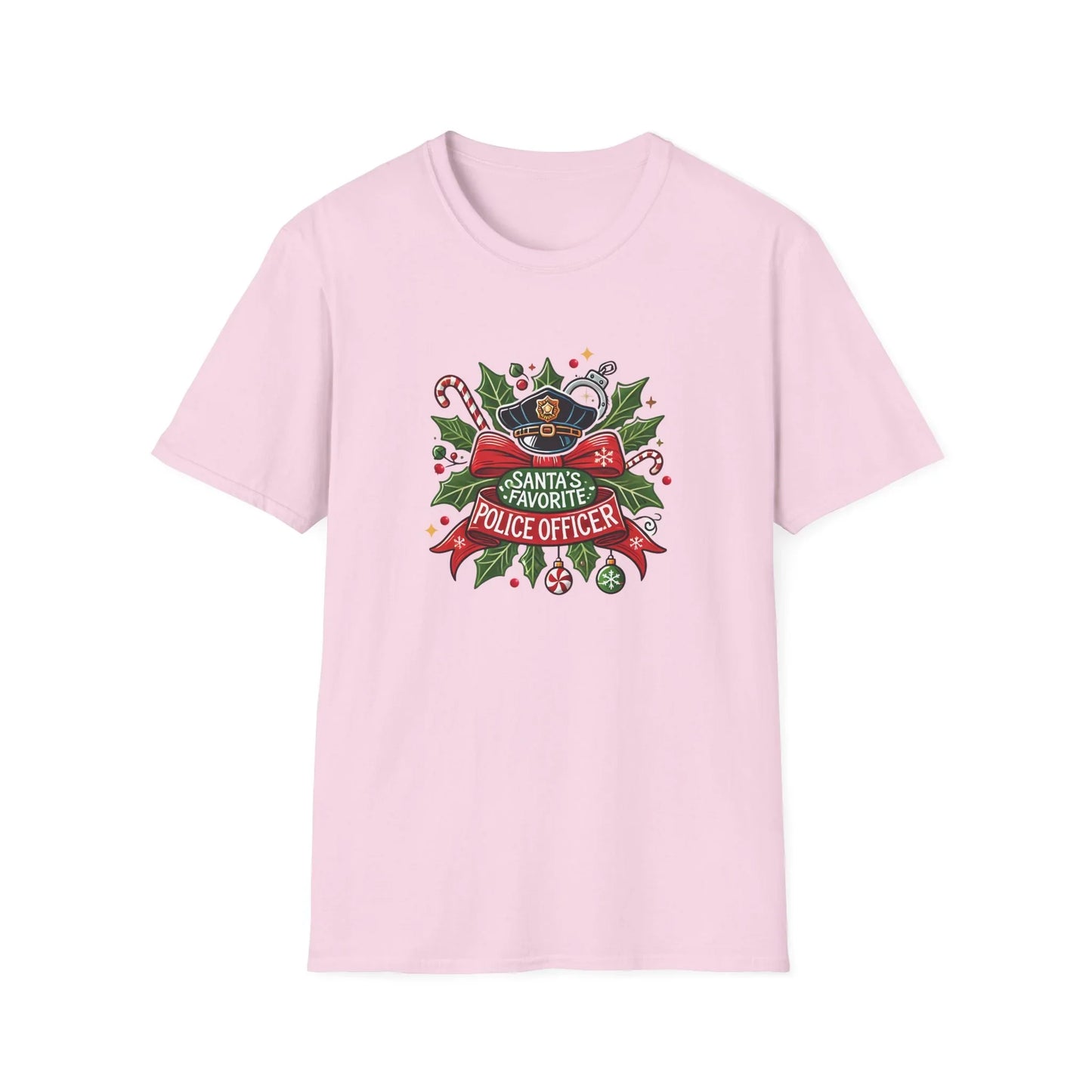 Santa's Favorite Police Officer Tee - Festive & Brave!