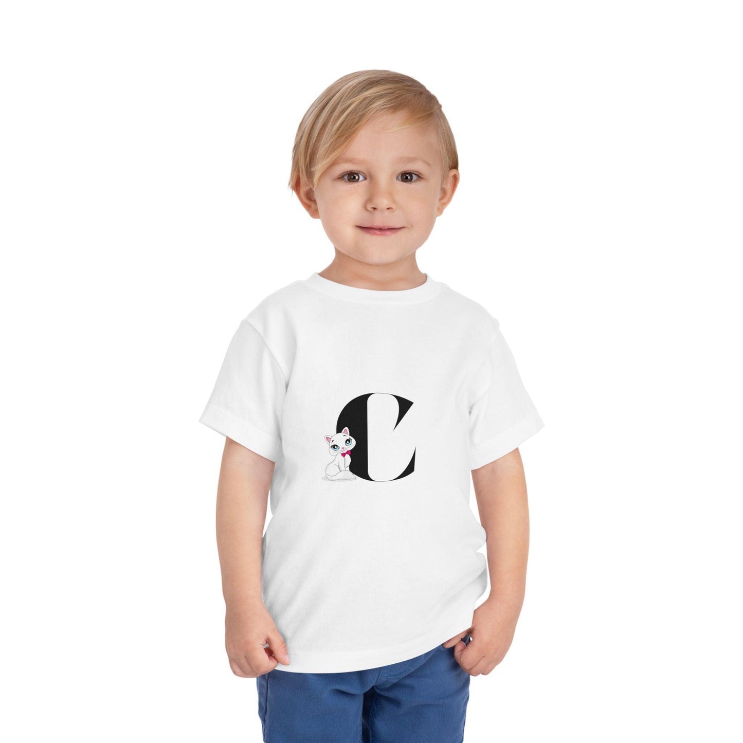 Alphabet Adventures: Letter C - Cat Toddler T-shirt - Whippie's