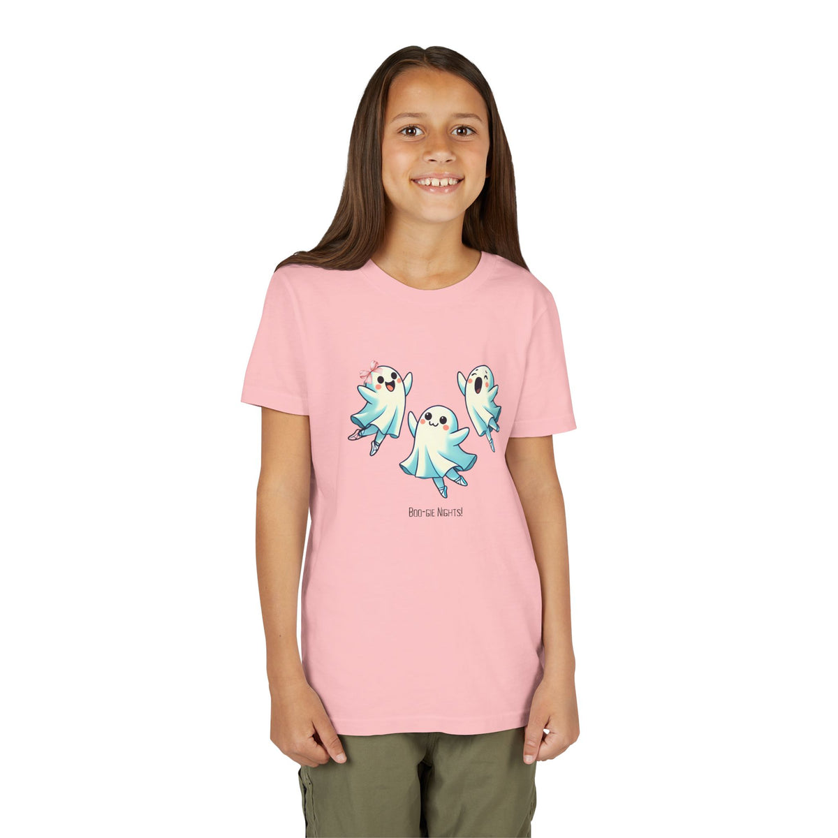 Halloween Dance Shirt for Girls | Boo-gie Nights Ghost Ballerina Tee