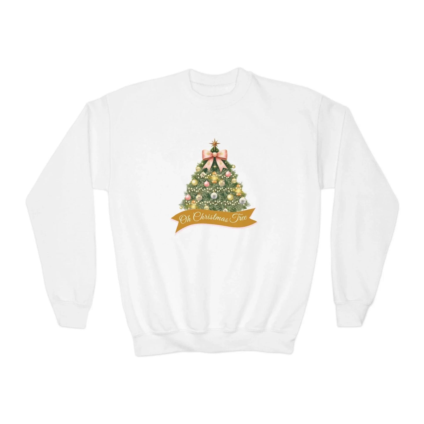 🎄 Oh Christmas Tree ✨ Youth Crewneck Sweatshirt 🎁 - Whippie's