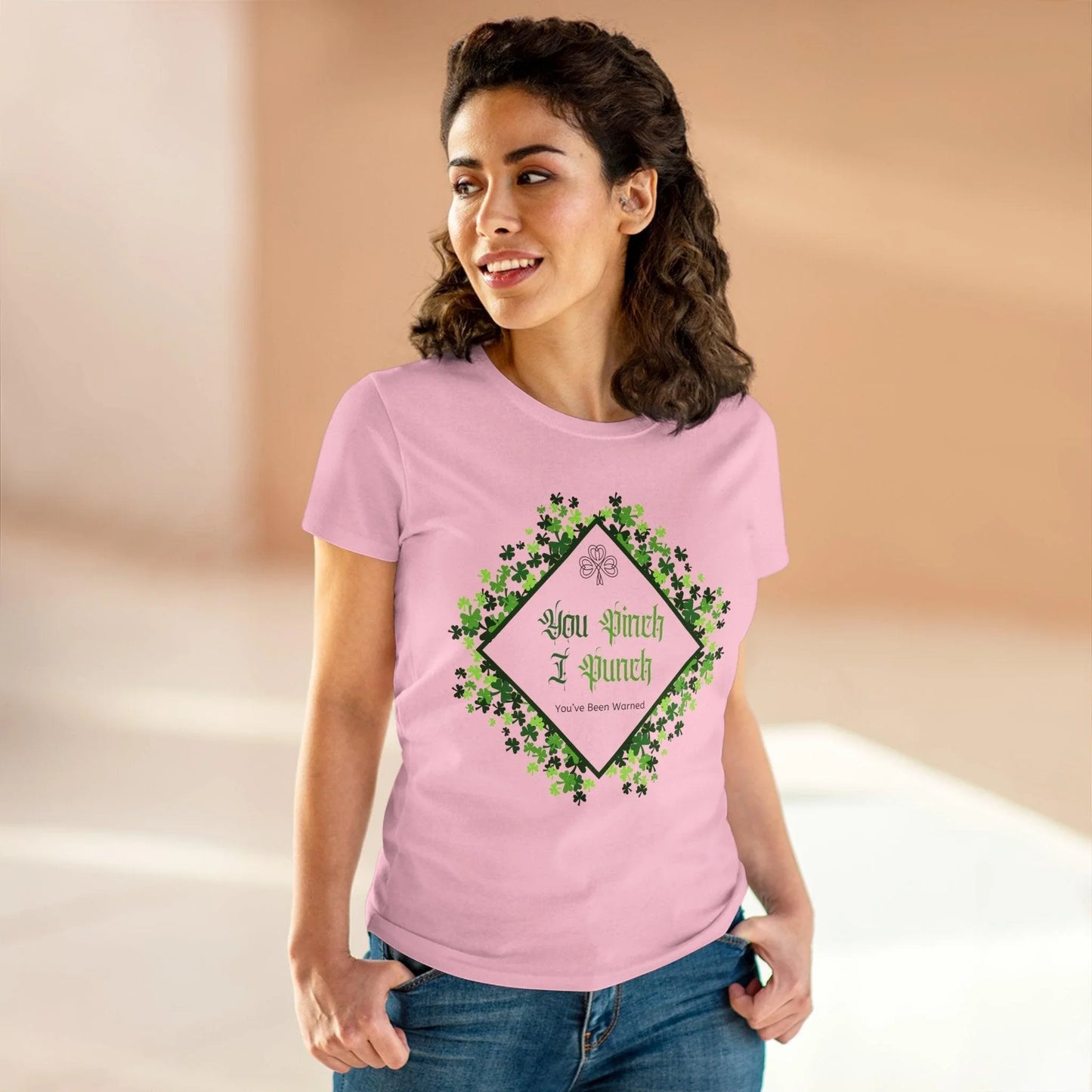 🍀 You Pinch I Punch 🍀 Women's Tee ☘️ A touch of Irish luck! - Whippie's