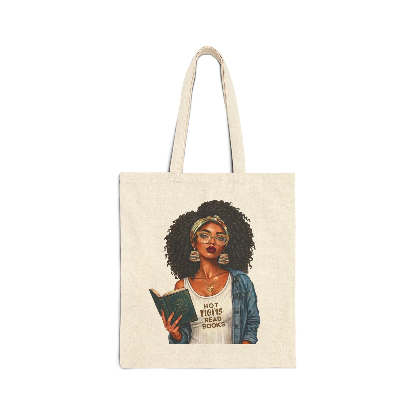 Hot Moms Read Books Tote Bag