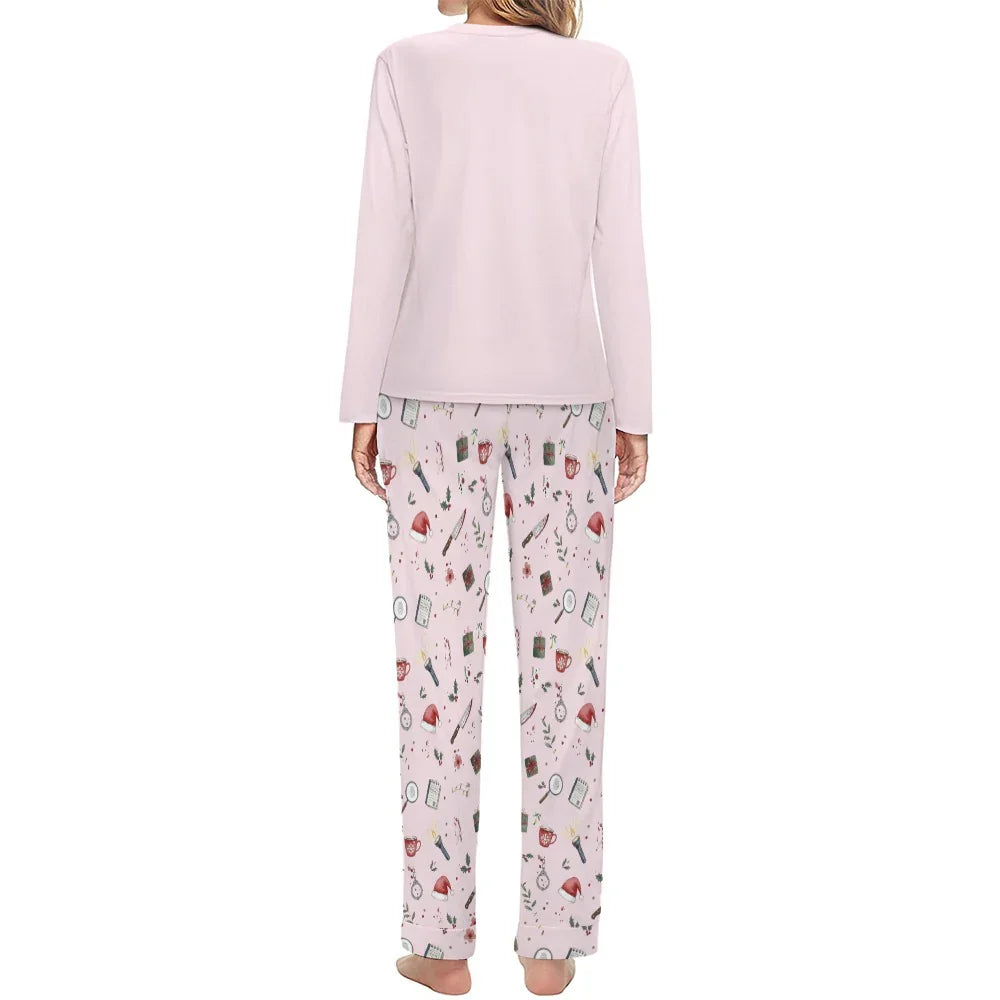 "Slaying or Sleighing" True Crime Christmas Pajamas Set