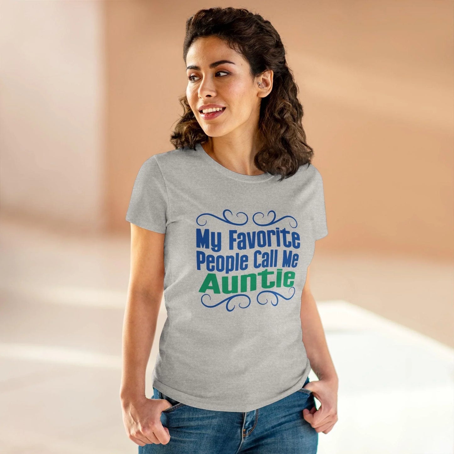 👩👧 My Favorite People Call Me AUNTIE 💖 Women's Tee ✨ The best aunties get promoted to favorite! - Whippie's