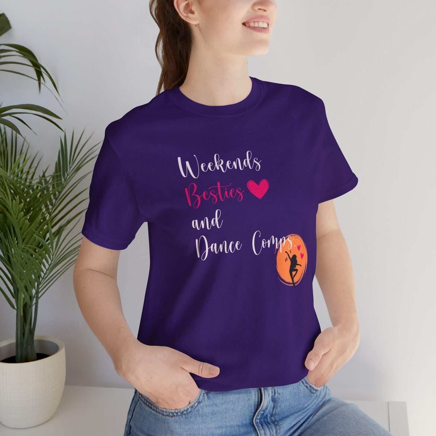 Weekends, Besties, & Dance Comps Unisex Jersey Tee - 👯♀️💖 Dance Friends Make the Best Friends! 💖👯♀️ - Whippie's