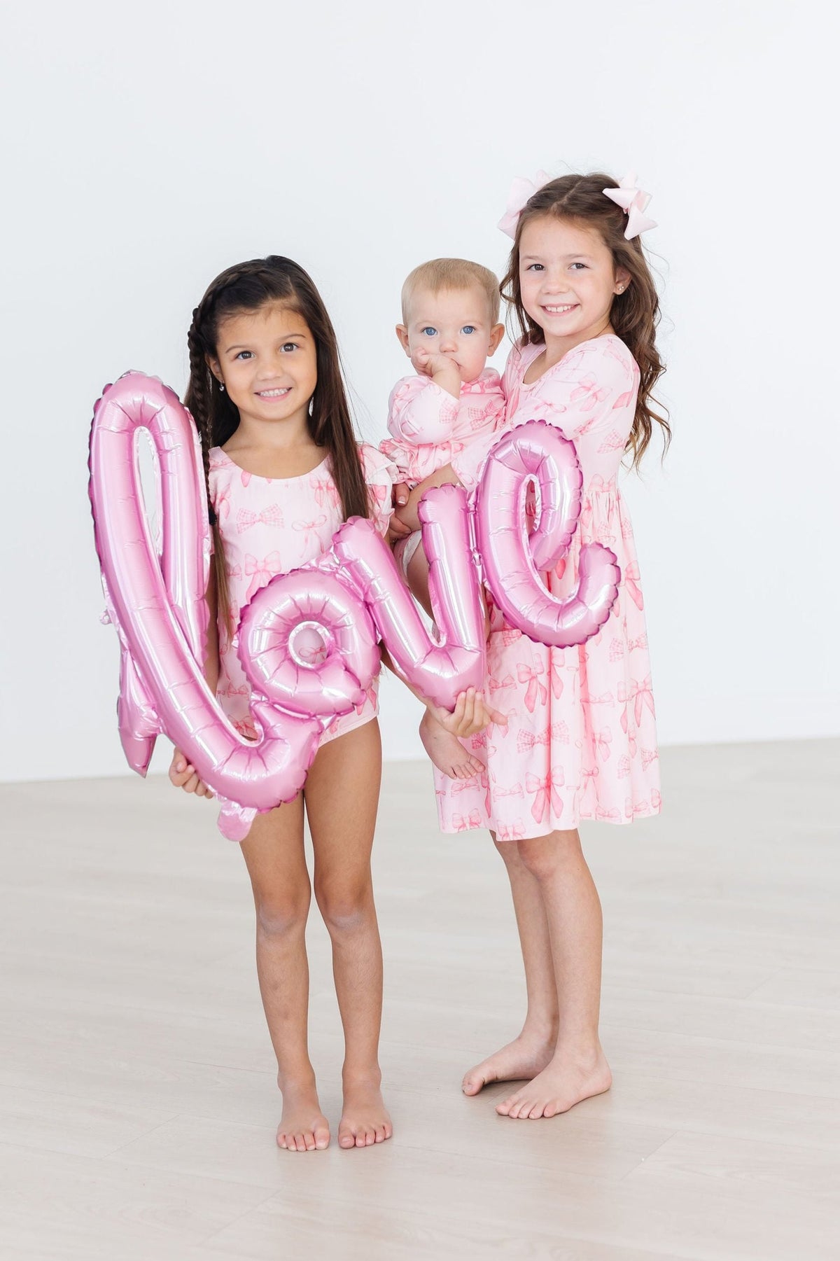 Mila & Rose Blushing Bows short-sleeve Flutter Leotard, additional product view 4