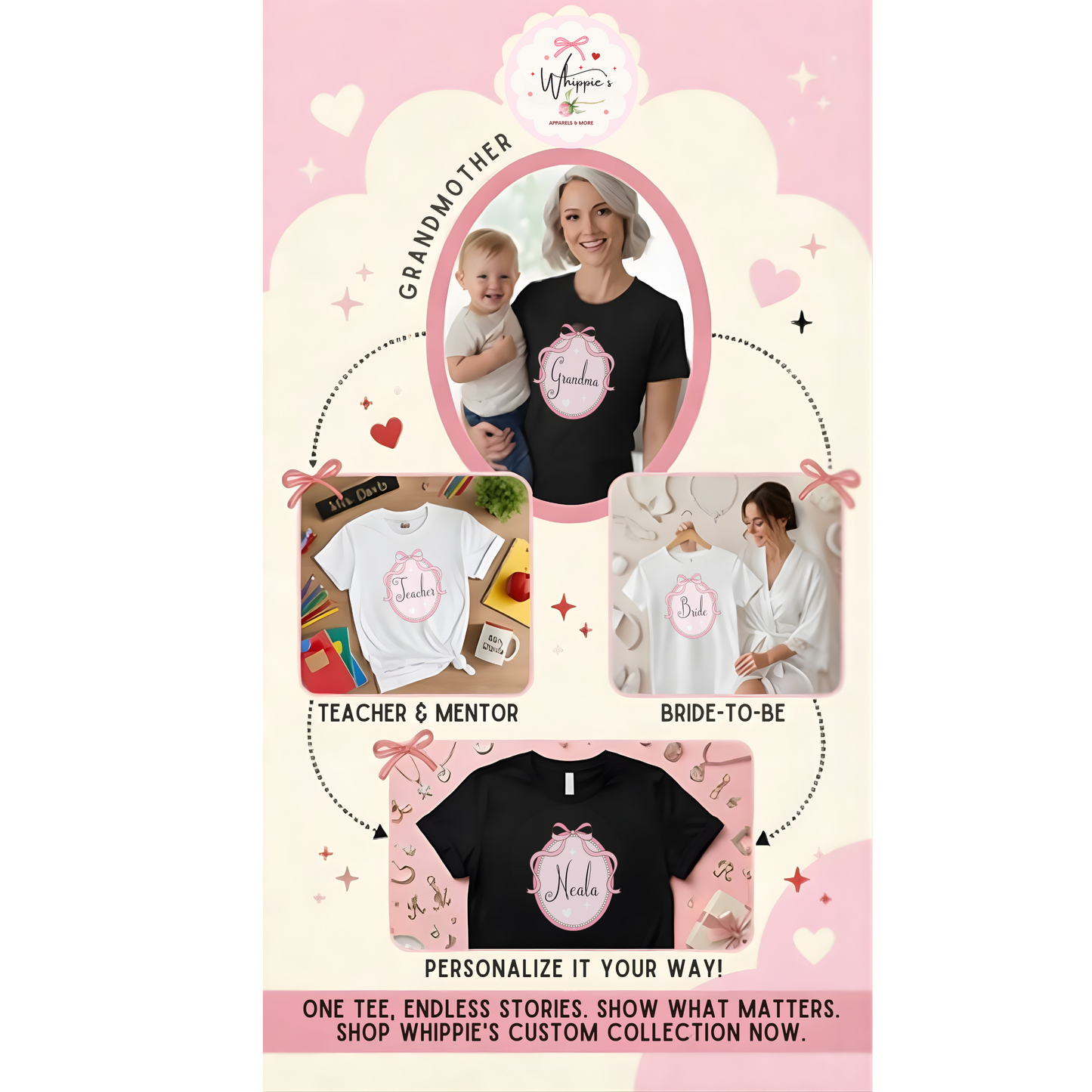 Cute Personalized Tee | Custom Name or Title Shirt