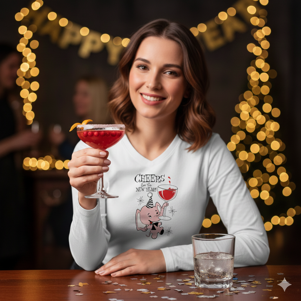 Cheers to New Years Tee | Women's Long Sleeve