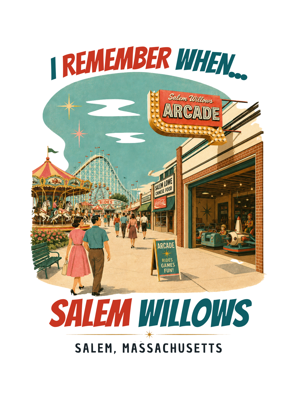 Salem Willows Poster | I Remember When 18×24 Wall Art