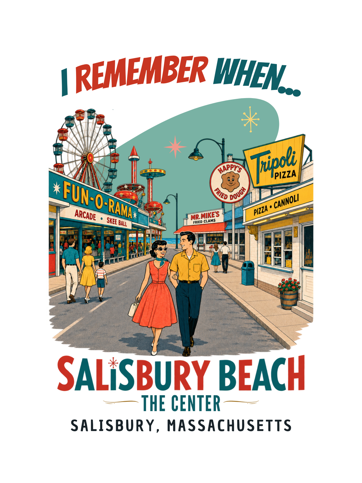 Salisbury Beach Poster | I Remember When 18×24 Wall Art