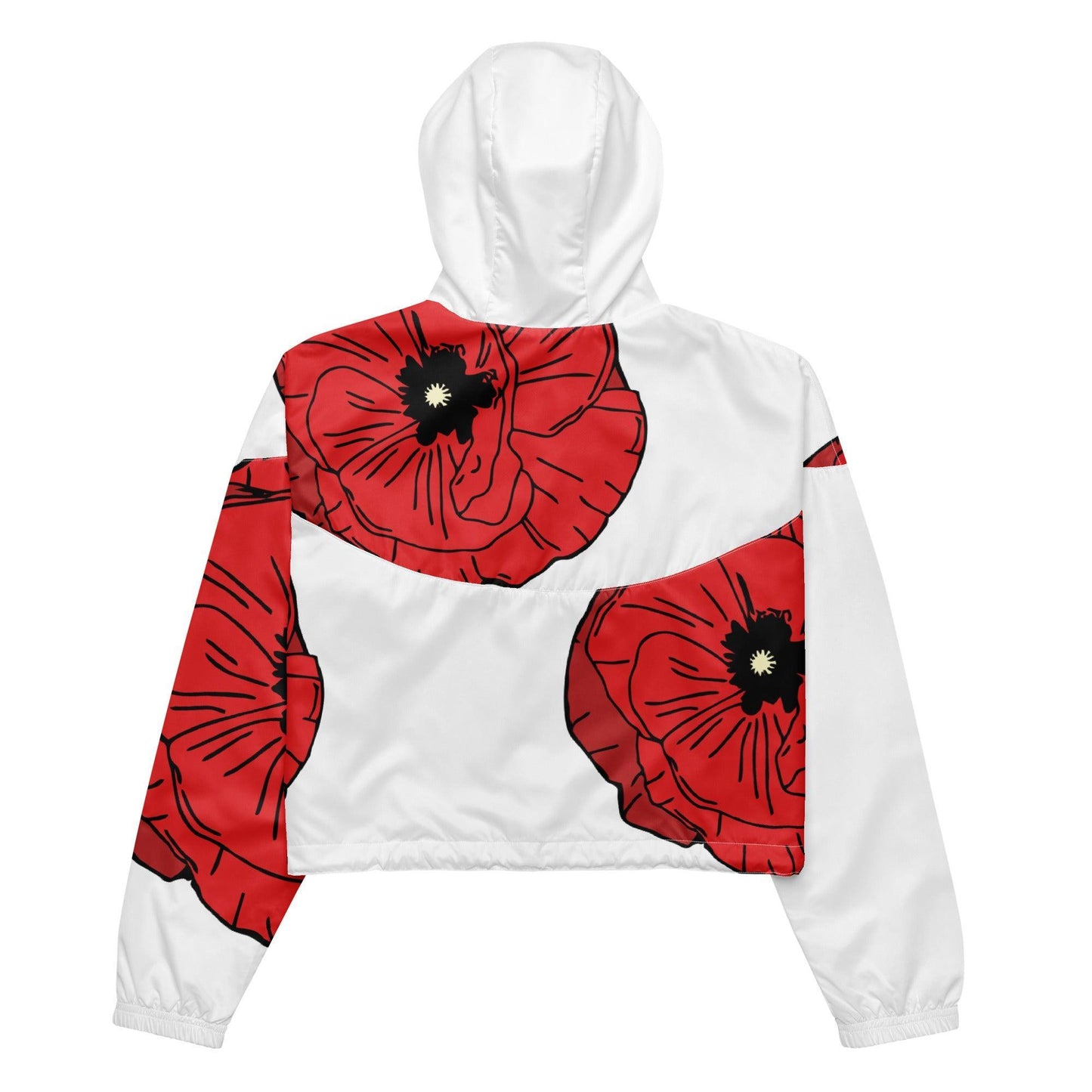 Wizard of Oz - Poppies - Women’s Cropped Windbreaker - Whippie's