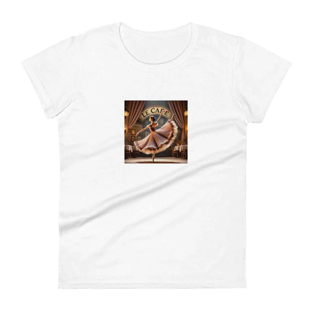 Ballerina at Le Cafe - Women's T-shirt - Whippie's