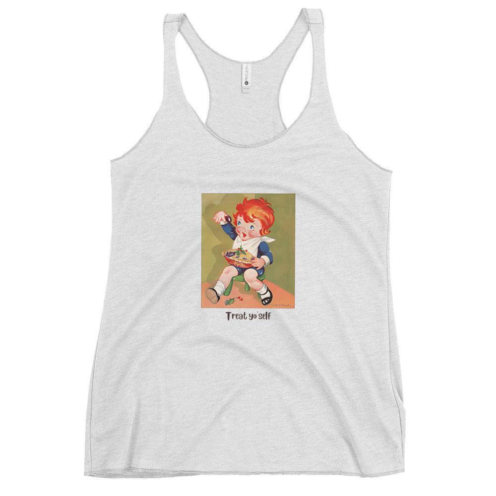 Nursery Rhyme - Little Jack Horner "Treat Yourself" - Women's Racerback Tank - Whippie's