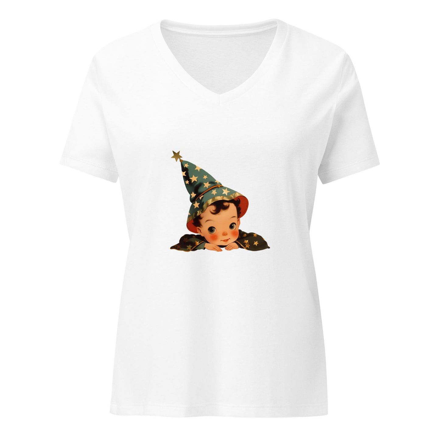Vintage Boo-tique - Little Wizard's Charm V-neck T-shirt - Whippie's