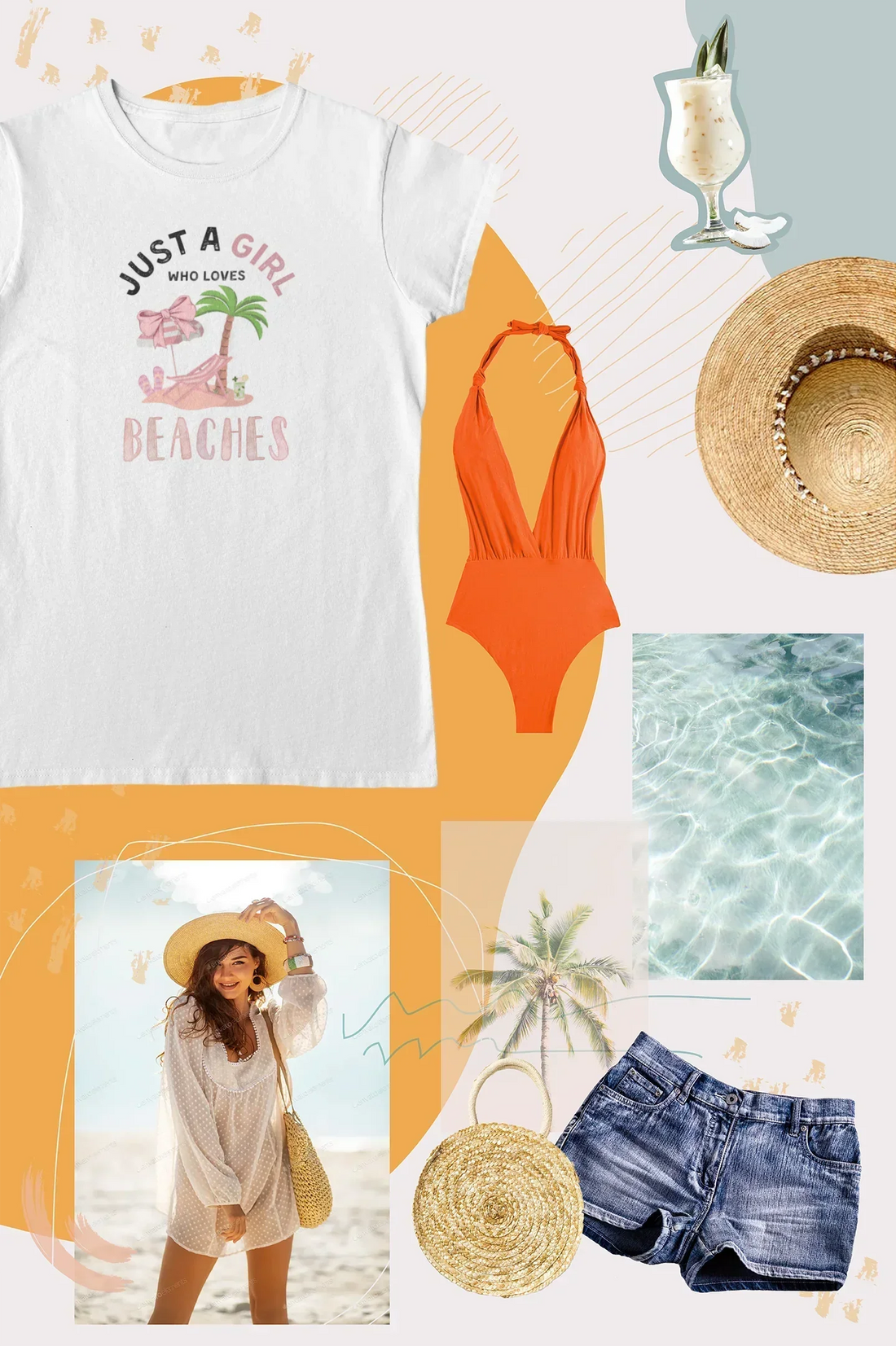 Just a Girl Who Loves… EVERYTHING! (And That’s Why This Tee is Brilliant)  Ladies Slogan T-shirt - Whippie's