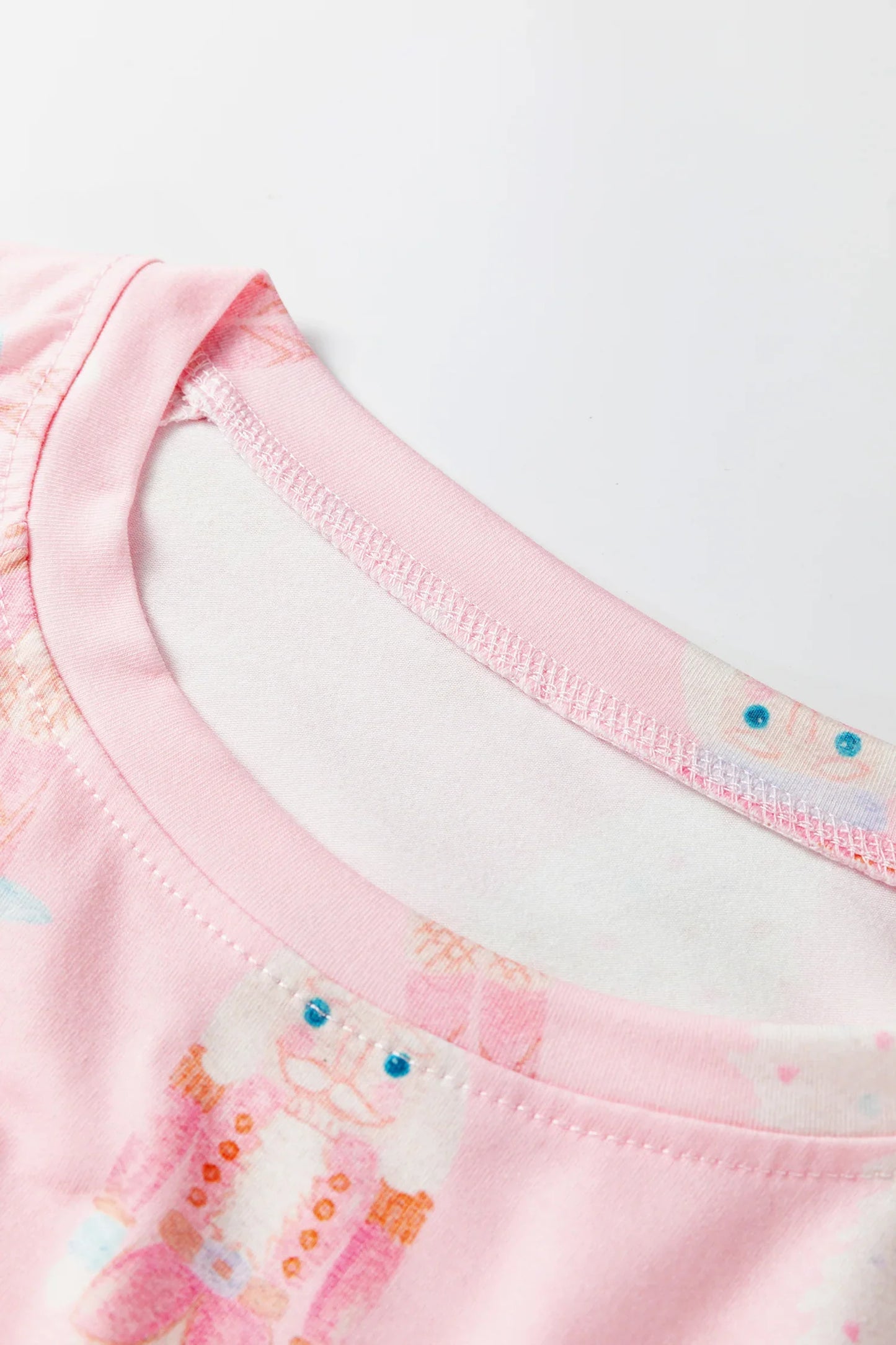 Pink Christmas Tree Nutcracker Pajamas Pant Set