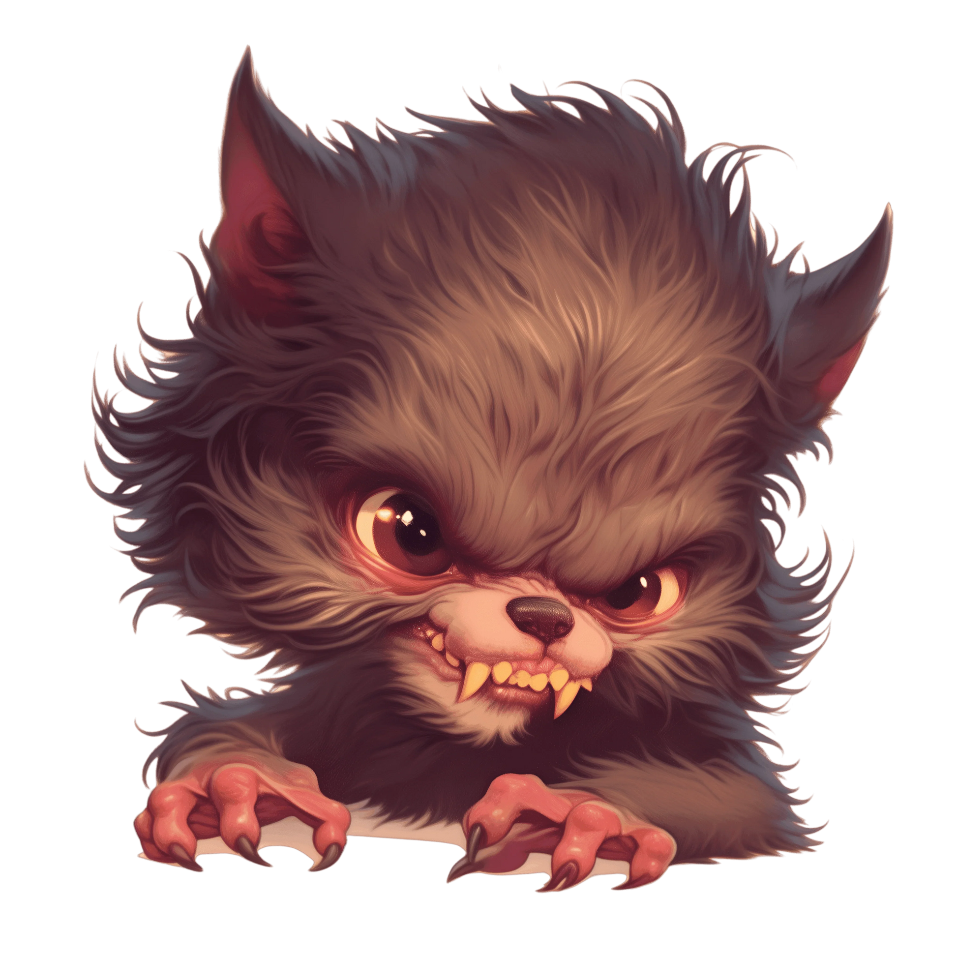 Howl-arious Head Relaxed V-Neck Tee 🐺 - Whippie's