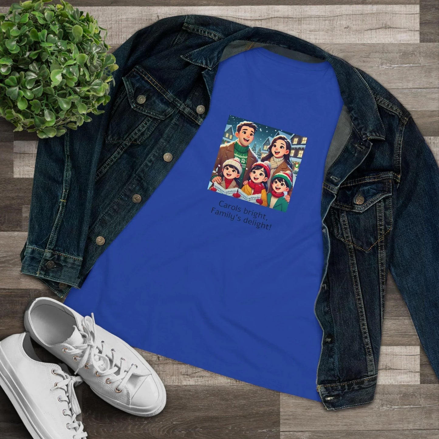Carols bright, Family's delight! - Women's Softstyle Tee - Whippie's