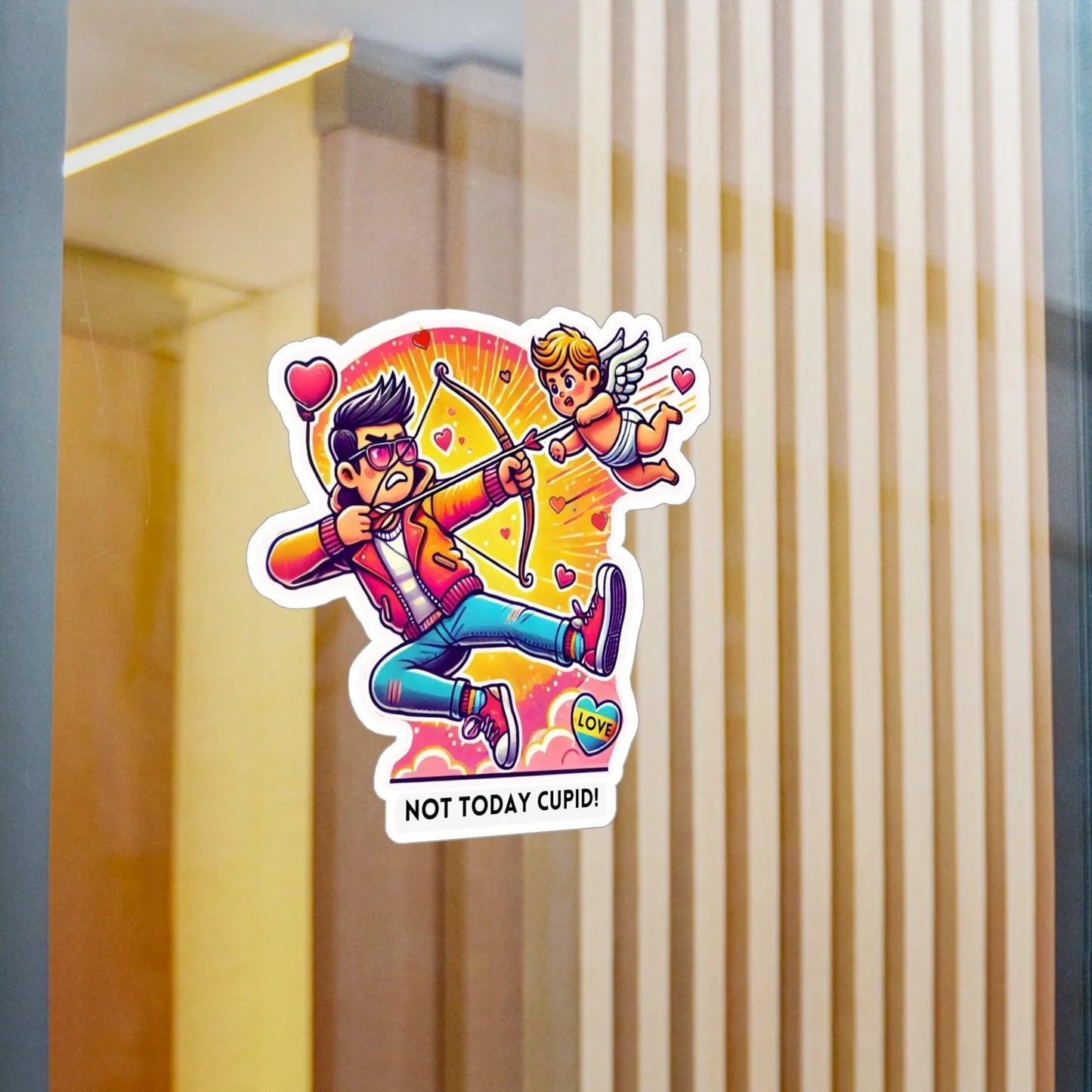 🏹 Cupid Begone! 🏹 Kiss-Cut Vinyl Decal ✨ Love on your own terms! - Whippie's