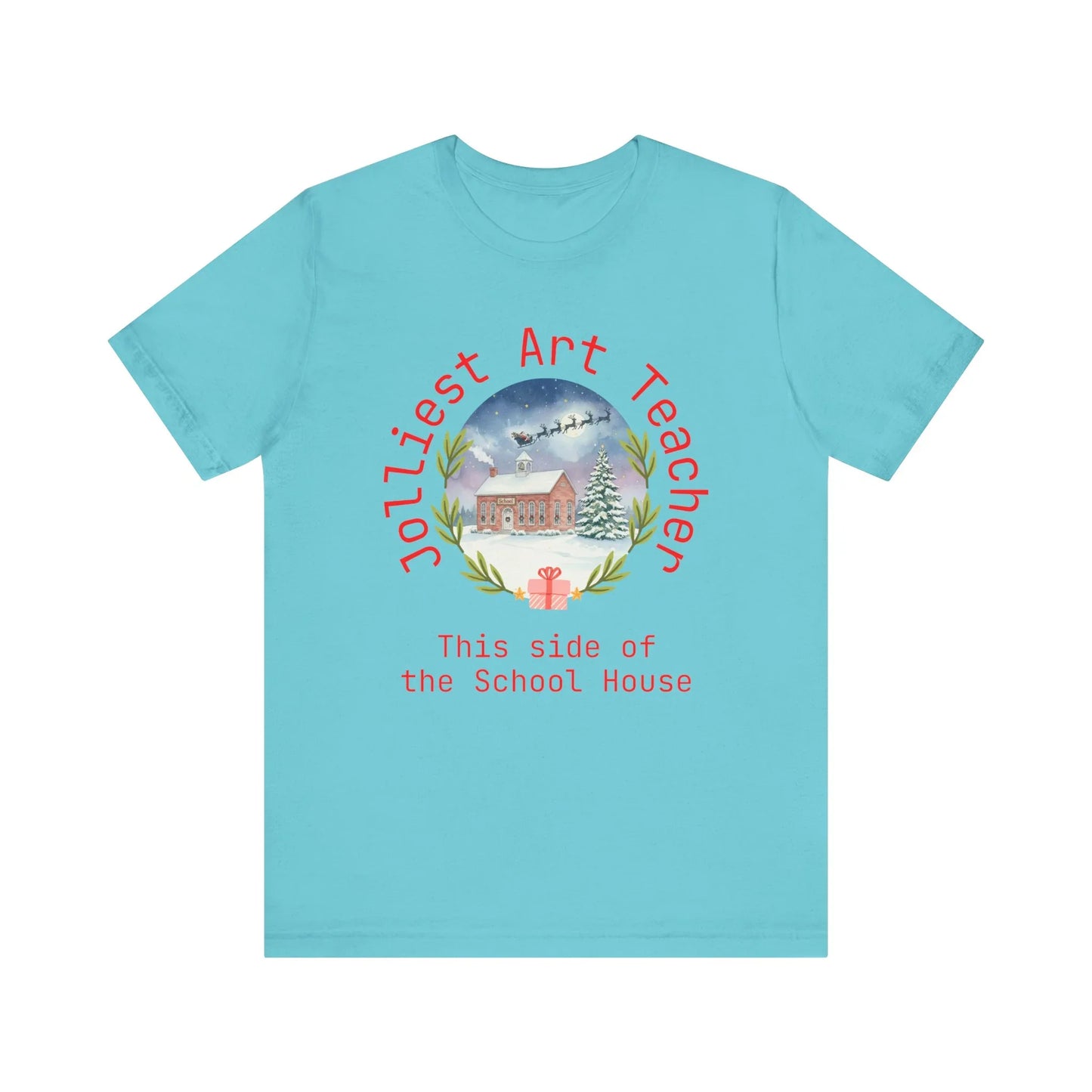 Jolliest Christmas School Tee - Personalizable Title