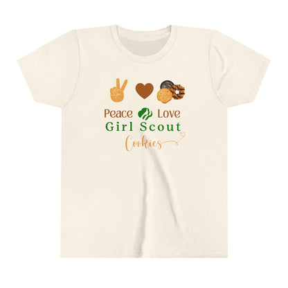 Peace, Love & Cookies Youth Tee - Spread the Love (and Cookies)! ✌️💖🍪 - Whippie's