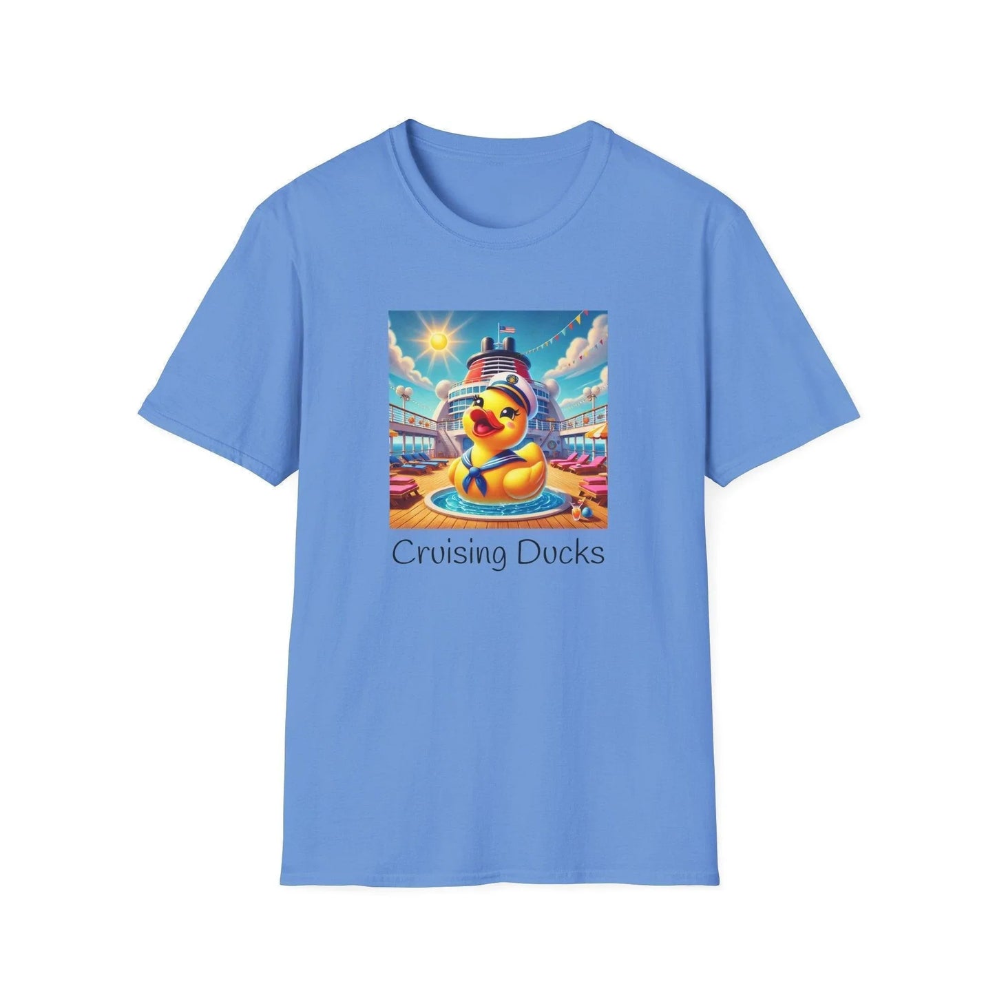 Duck on the Loose! Hilarious Cruise Ship Hide-and-Seek 🛳️ Unisex T-Shirt 🐤 - Whippie's