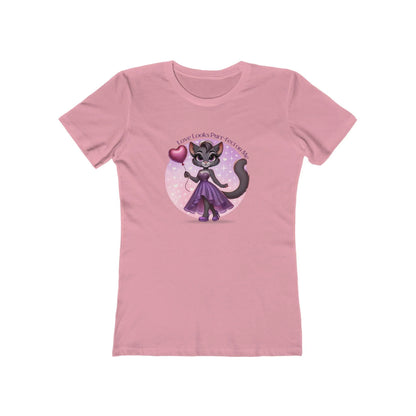 💖 Love Looks Purr-fect on Me 😻 Women's Boyfriend Tee ✨ Feline fine and ready to shine! - Whippie's