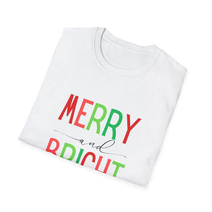 Merry and Bright Unisex Tee 🌈✨ - Whippie's
