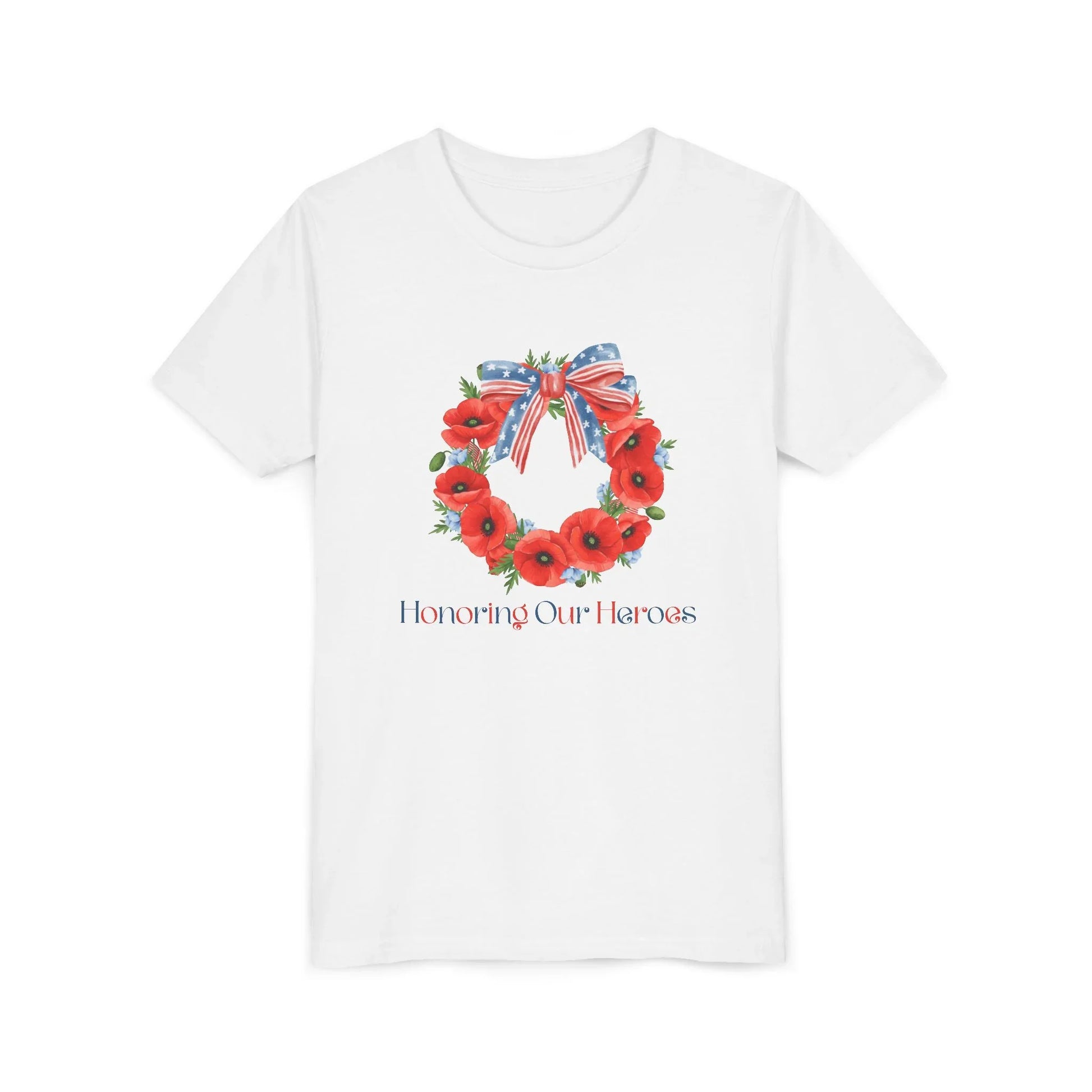 Memorial Day 'Honoring Our Heroes' Wreath - Youth T-shirt - Whippie's