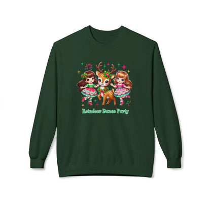 Reindeer Dance Party 🦌 Unisex Fleece Sweatshirt 🎄🎁 - Whippie's