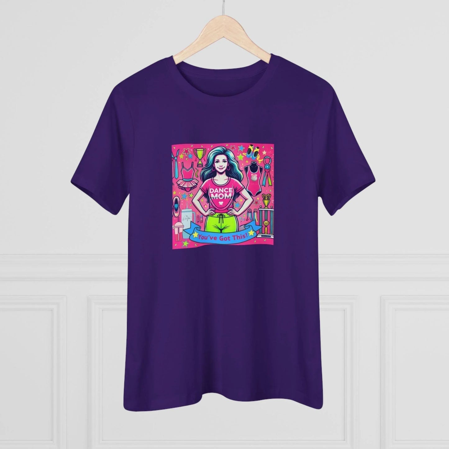 Dance Mom Magic (Brunette Mom) - A Colorful Celebration 🌈 - Women's Softstyle Tee - Whippie's